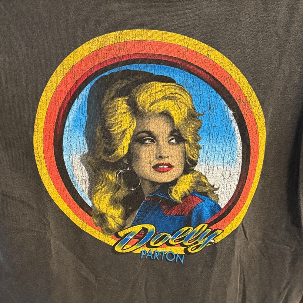 Midnight Rider Distressed Dolly Parton Graphic Tee - Picture 3 of 3